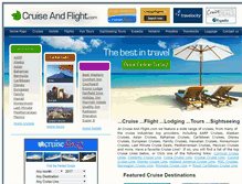 Tablet Screenshot of cruiseandflight.com